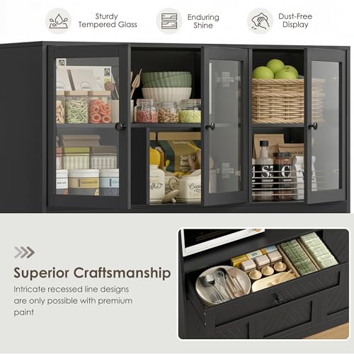 72” Tall Kitchen Pantry Storage Cabinet