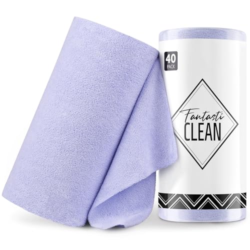 Microfiber Cleaning Cloth Roll (40 Count)
