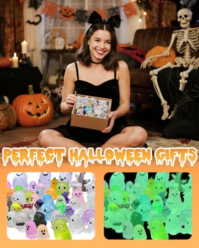 72Pcs Halloween Mini Resin Animals Figures (72 Count)