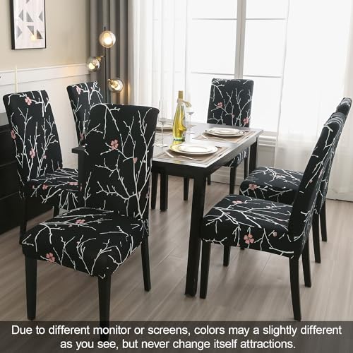 Pattern Chair Covers for Dining Room Set of 6