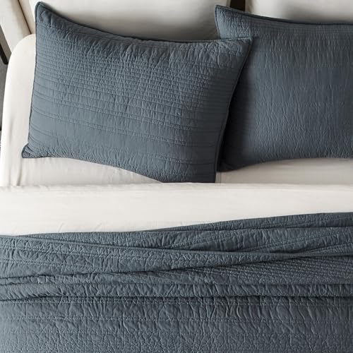 HOME 100% Cotton Modern Lines Quilt Set Queen Size