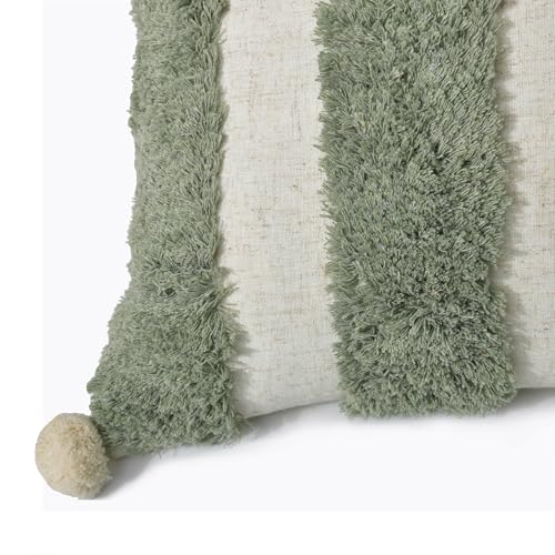 Boho Throw Pillow Covers 18x18 Tufted Home Decorations Olive