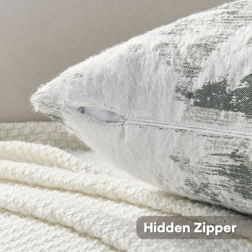Pack of 2 Faux Cashmere Throw Pillow Covers 24x24 Inch (2 Count)