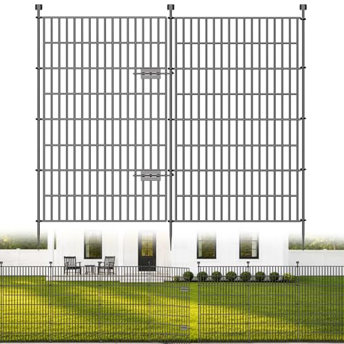 No Dig Garden Fence Outdoor for Yard (1260 Sq Ft)