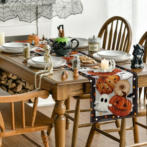 210 GSM Halloween Table Runner Home Party Decor 13x60 Inch