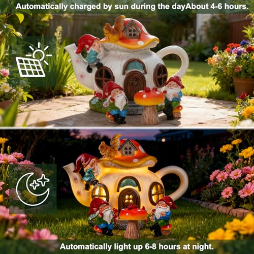 Solar Fairy Garden House Lights