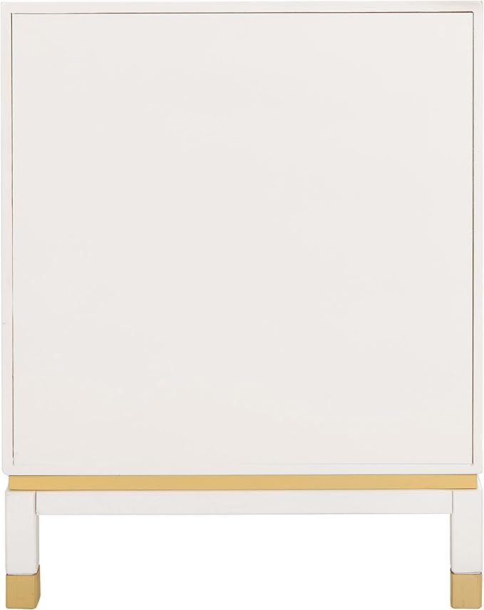 SAFAVIEH Home Collection Baskin White 3-Drawer Accent Table (Fully Assembled)