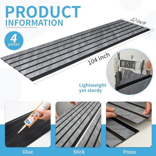 Six Grid Design Slim Slat Wall Panel