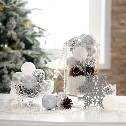 50ct Christmas Tree Decorations Ball Ornaments 2 Inches (50 Count)