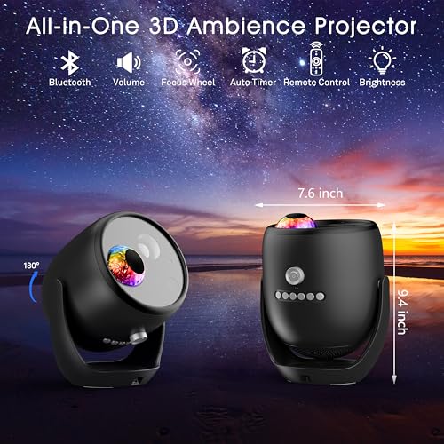 3D Galaxy Projector for Bedroom