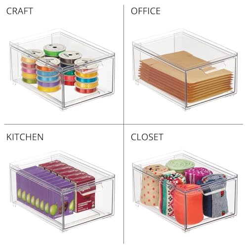 Plastic Bathroom Organizer Bin w (8 Count)