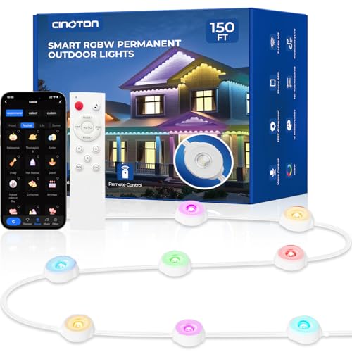 Permanent Outdoor Lights 150ft (150 Foot)