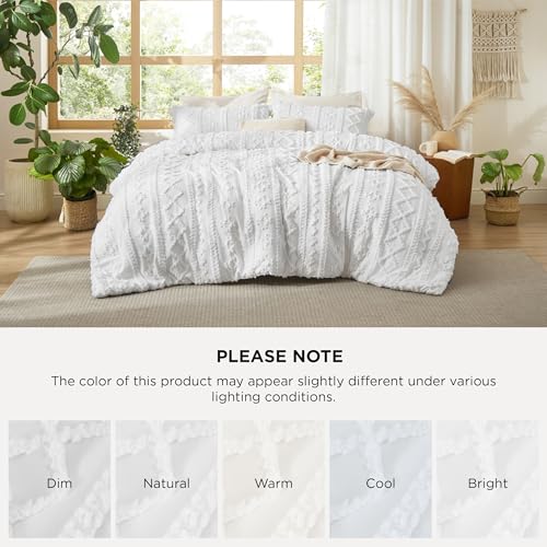 Tufted Boho Comforter Set Oversized King