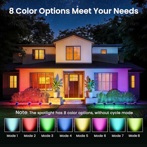Solar Spot Lights Outdoor Waterproof (6 Count)