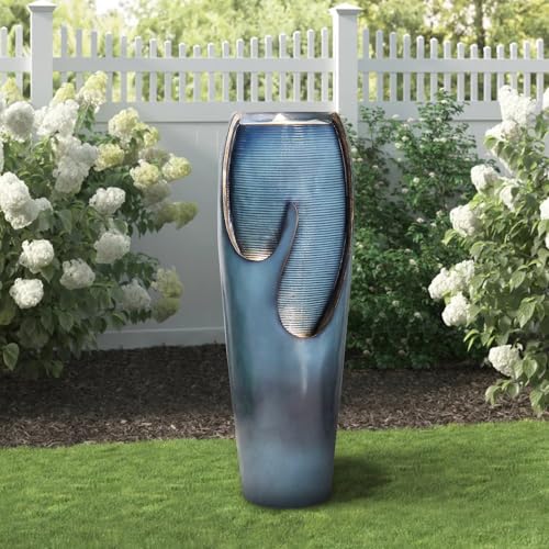 38.7”Tall Outdoor Water Fountains and Waterfalls