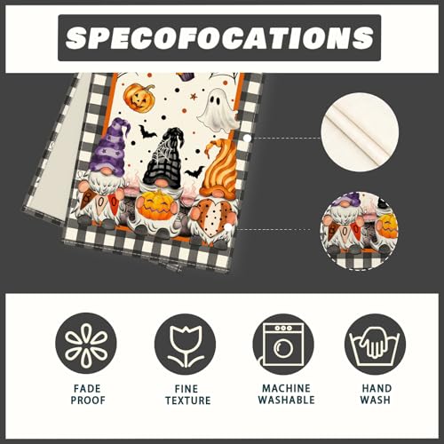 Halloween Gnome Table Runner for Table Decoration 13x72 Inch