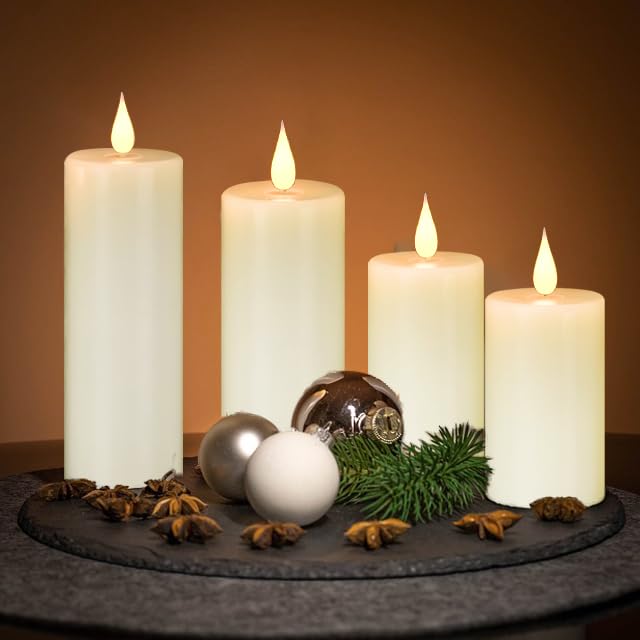 Flameless Battery Operated LED Candles 3D Wick 24 (9 Count)