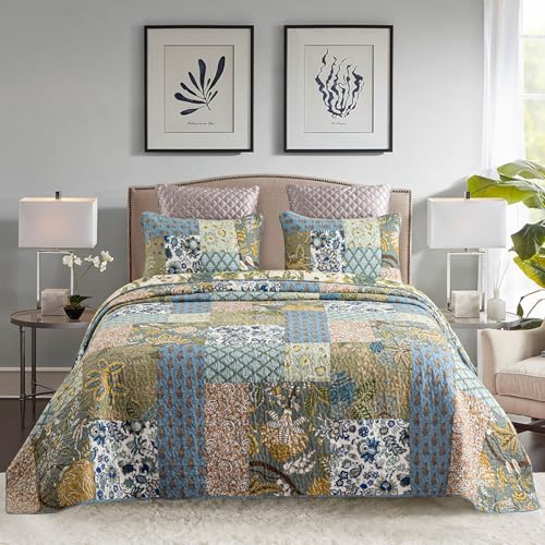 Quilt King Size Patchwork Bedspread