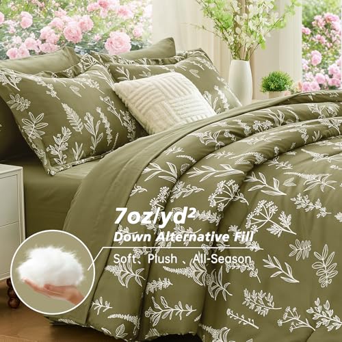 Olive Green Full Comforter Set