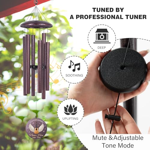 Personalized Memorial Wind Chimes for Loss of Loved One