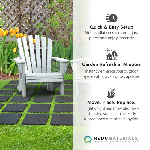 Faux Stone Rubber Square Stomp Stones (10 Count)