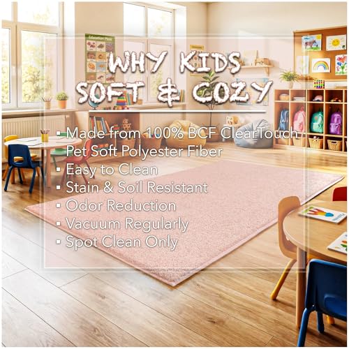 Soft & Colorful 12' x 15' Kids Classroom Area Rug