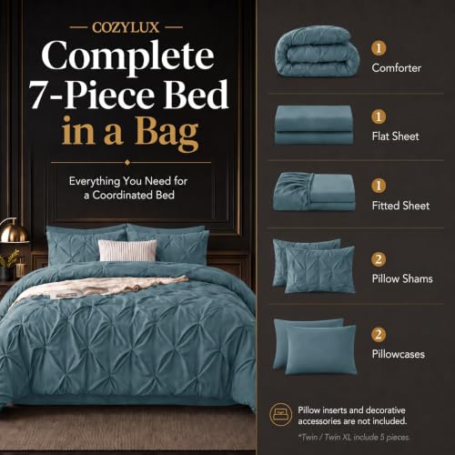 California King Comforter Set Mineral Blue