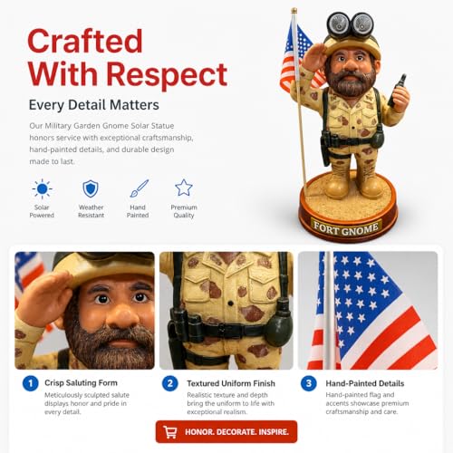 Military Garden Gnome