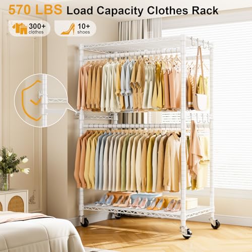 Rolling Clothes Rack
