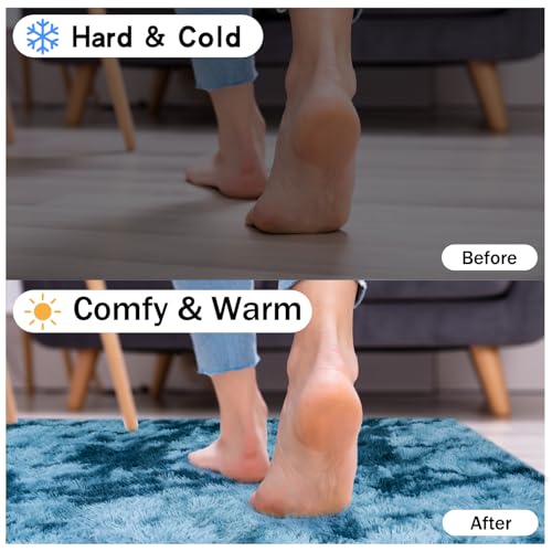 Fluffy Rug for Living Room Bedroom
