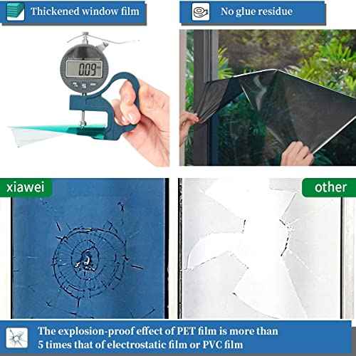 One Way Window Privacy Film with Tools (32.25 Sq Ft)