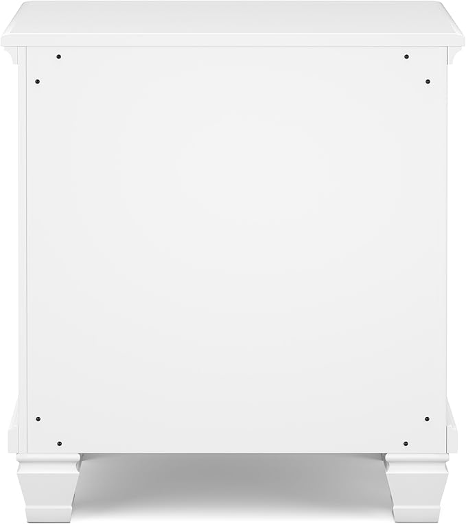 Signature Design by Ashley Fortman Traditional 2 Drawer Night Stand, White