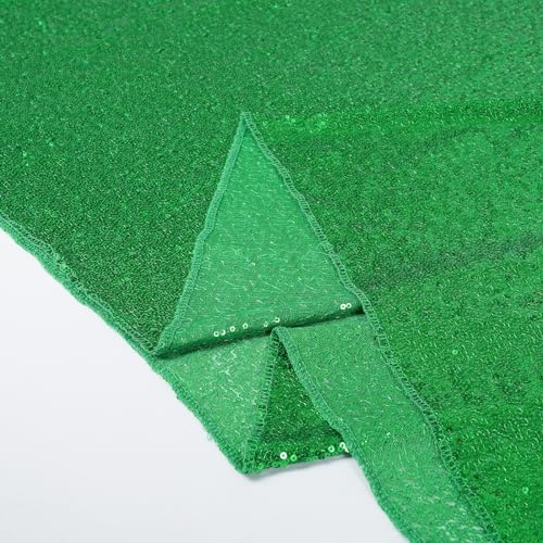 Sequin Tablecloth 50x72 Inch Green for Wedding Party