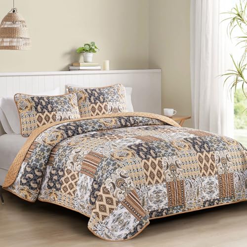 Boho Quilt Set Queen Size