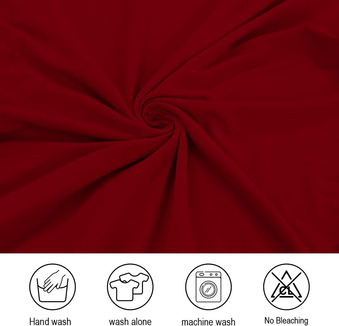 JQinHome 4 Pcs Dining Chair Slipcover, High Stretch Removable Washable Chair Seat Protector Cover for Home Party Hotel Wedding Ceremony