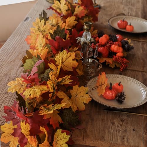6PCS Orange Leaf Garland (33.6 Foot)
