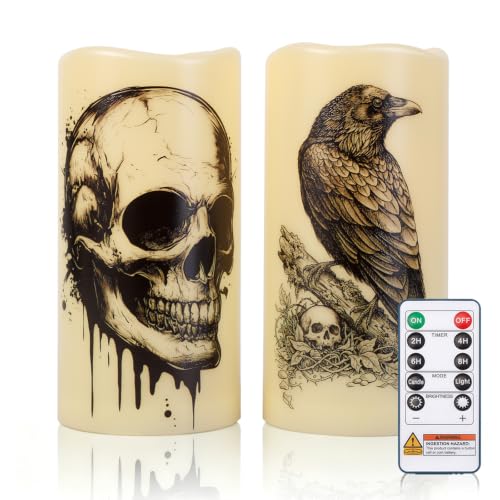 3"x6" Halloween Flameless Candles (2 Count)