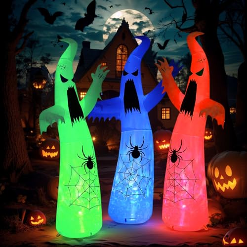 Halloween Inflatable Ghost Decoration (8FT Thriller Spider Ghost)