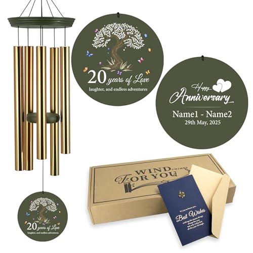 20th Wind Chimes for Couple