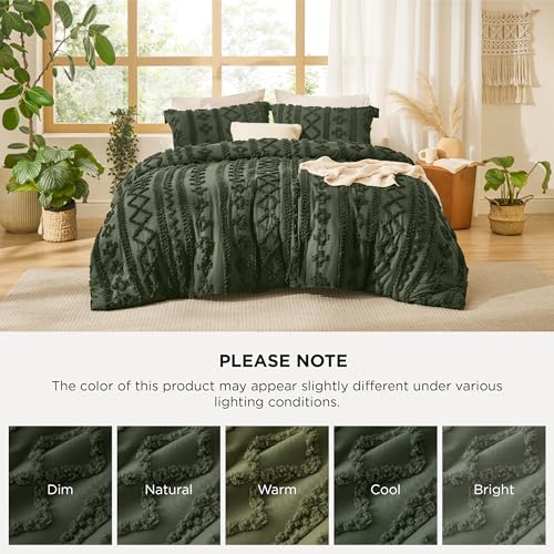 Tufted Boho Comforter Set King Size