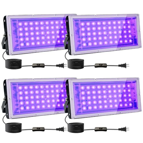 4 Pack 50W Black Lights (4 Count)