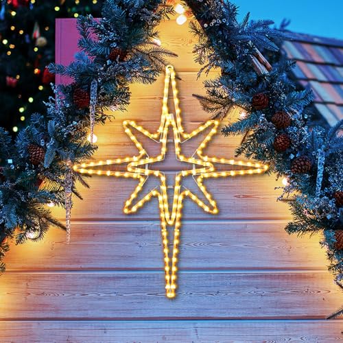 28" Christmas Bethlehem Star Outdoor Light Decor