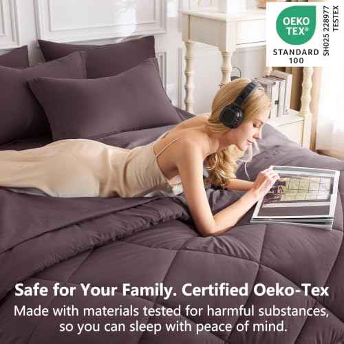 Twin XL Comforter Set Cocoa Powder