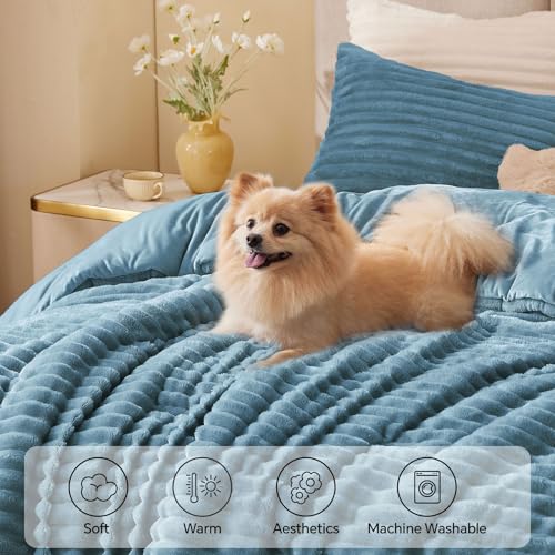 Fleece Queen Comforter Set