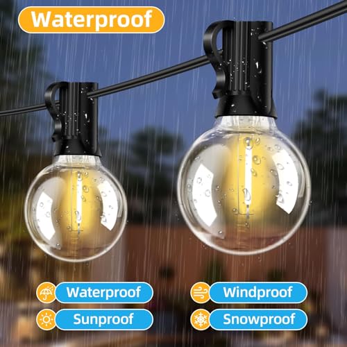 50FT G40 LED String Lights with 25 Shatterproof Bulbs
