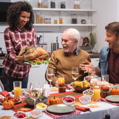 12 Pieces Pumpkin Ramekins Fall Ramekins Ceramic Bowls Pumpkin Bowl 6 oz Oven Safe Ramekin for Thanksgiving Bowl Dip (12 Count)