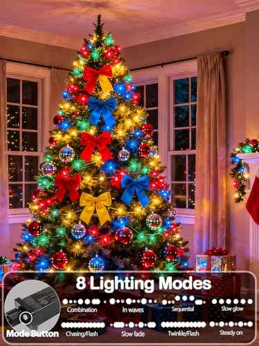 165 FT 500 LED Christmas Lights String Indoor Outdoor Waterproof Multicolor