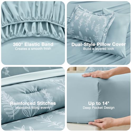 Mineral Blue Twin Comforter Set