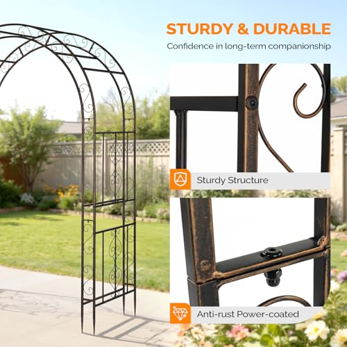 Garden Arbor Double Layer Arch Archway for Wedding Ceremony Party