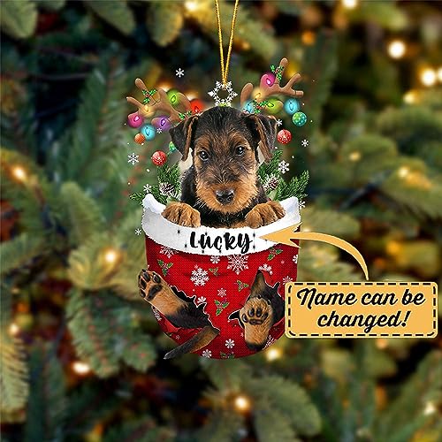 Airedale Terrier Dog Christmas Ornament